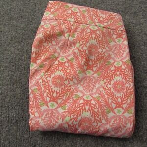 Izod Golf Shorts Womens 14 Sea Life Coral Pattern Summer‎ Lightweight Casual